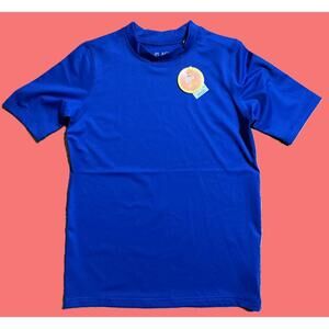 The Children's Place Blue Rashguard T Shirt UPF 50+ Stretch Boys  L (10/12) NEW